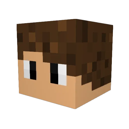 NoreusBR Minecraft avatar head, 3D render