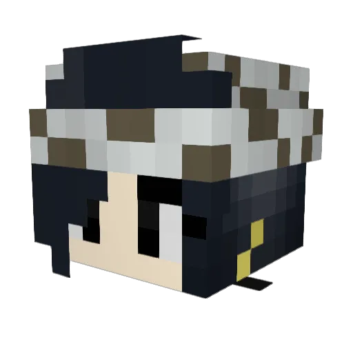 Norewin Minecraft avatar head, 3D render