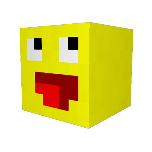 Norgaris Minecraft avatar head, 3D render