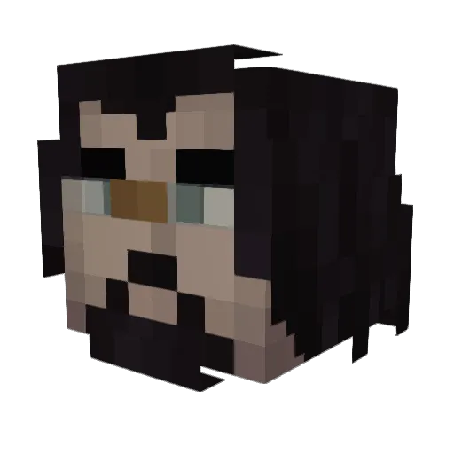 Norgeth_ Minecraft avatar head, 3D render