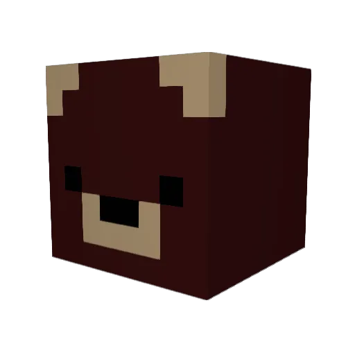 Norgothik Minecraft avatar head, 3D render