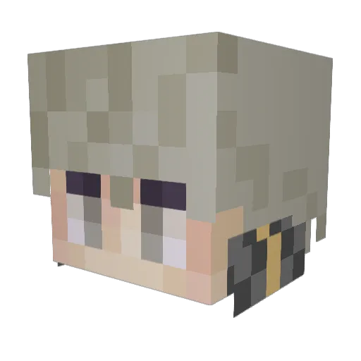 Norhead Minecraft avatar head, 3D render