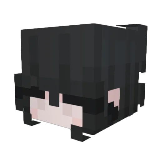 Nori0509 Minecraft avatar head, 3D render