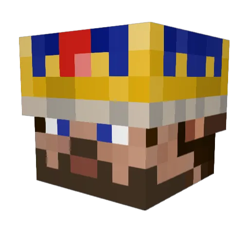 Noriblis Minecraft avatar head, 3D render