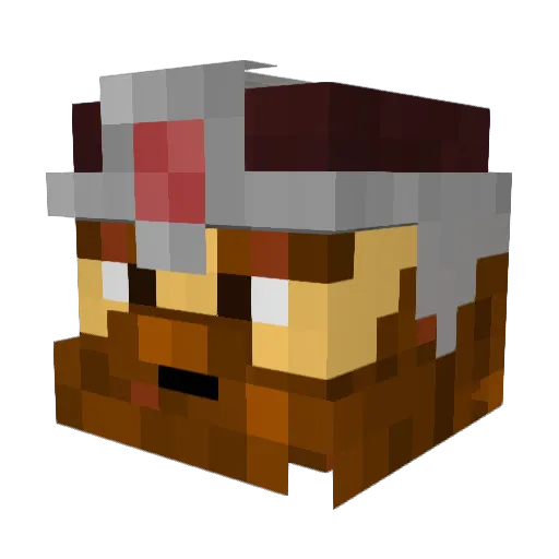 Noricum_ Minecraft avatar head, 3D render