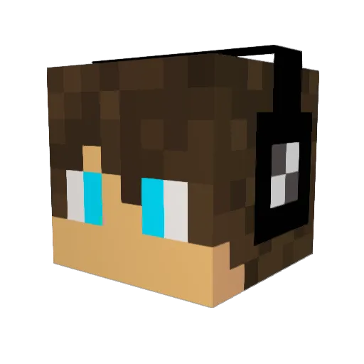 Norinia Minecraft avatar head, 3D render