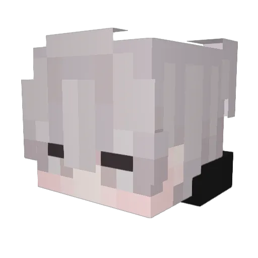 Noririsr Minecraft avatar head, 3D render
