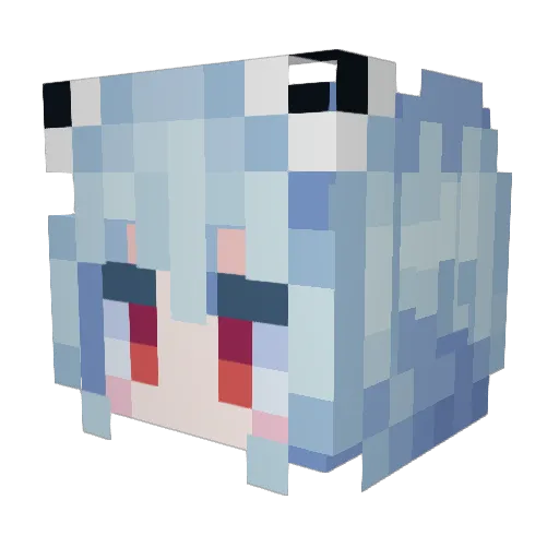 Noris_Galoris Minecraft avatar head, 3D render