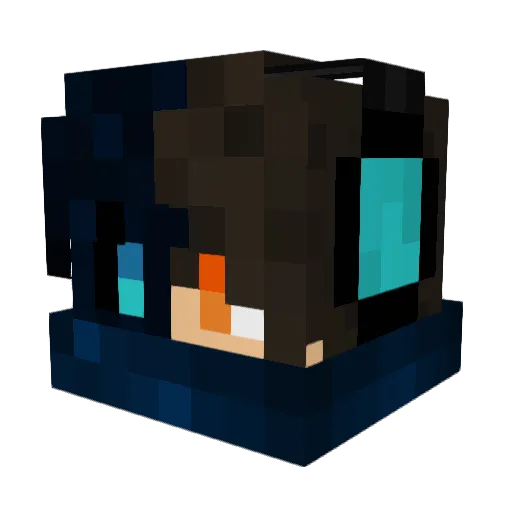 NorixGamer Minecraft avatar head, 3D render