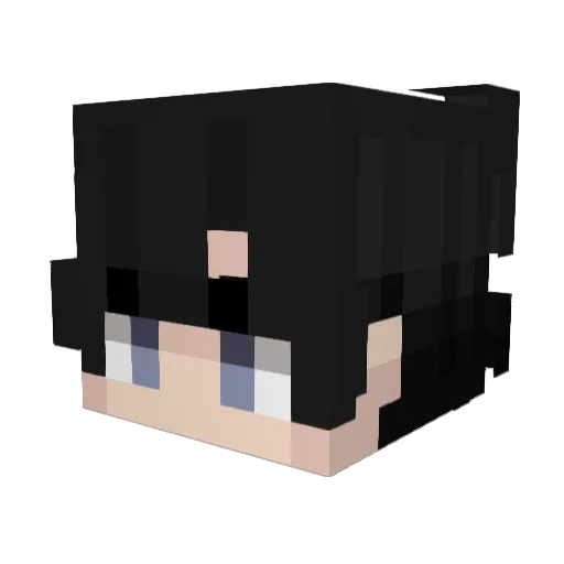 Norizin Minecraft avatar head, 3D render
