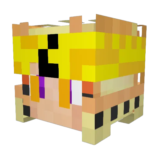 Norkul44 Minecraft avatar head, 3D render