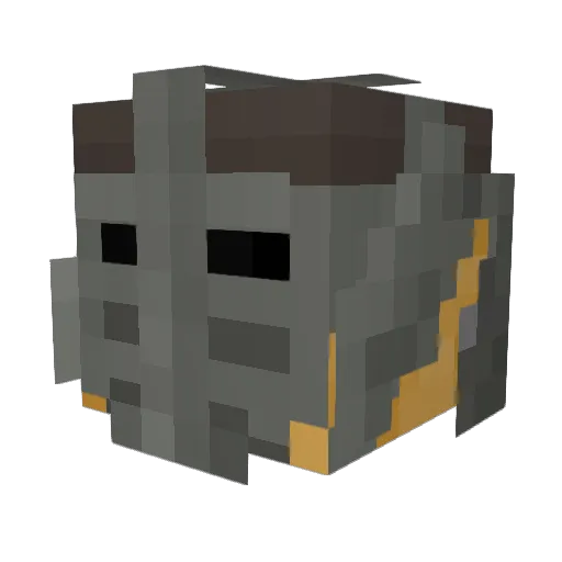Norlinsky Minecraft avatar head, 3D render