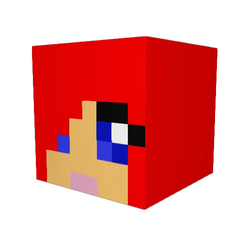Norma308 Minecraft avatar head, 3D render