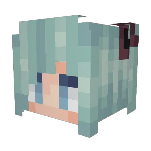 Norma_Wims Minecraft avatar head, 3D render