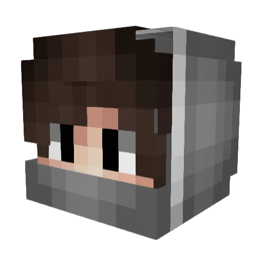 NormalMatt Minecraft avatar head, 3D render