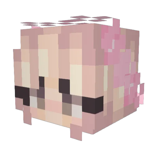 NormalRabbit287 Minecraft avatar head, 3D render