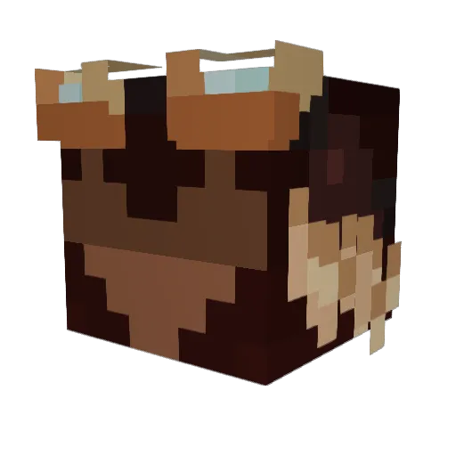NormalRandom Minecraft avatar head, 3D render