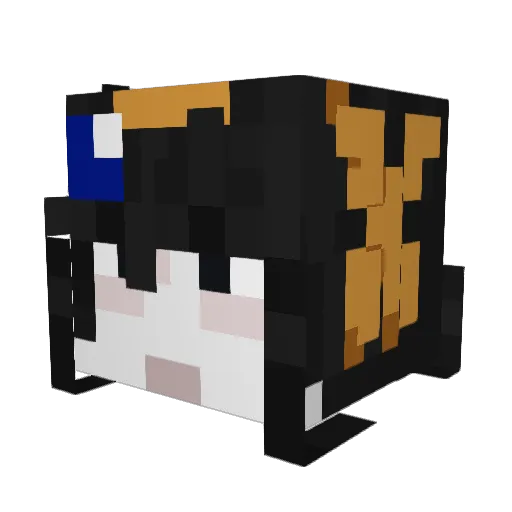 NormalSava Minecraft avatar head, 3D render