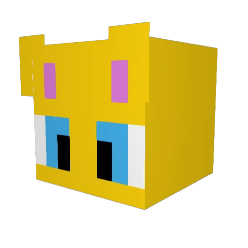 NormalSword Minecraft avatar head, 3D render