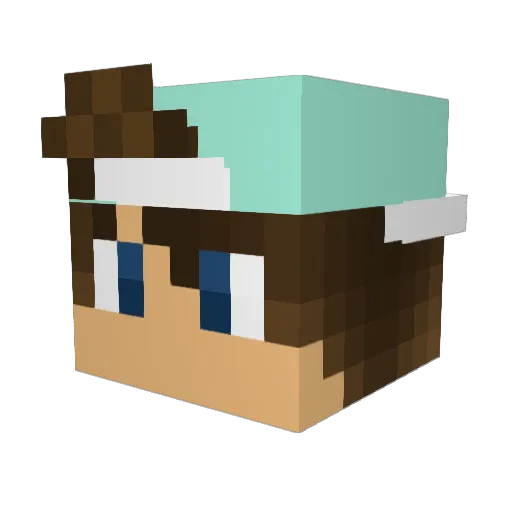NormalTyTy10 Minecraft avatar head, 3D render