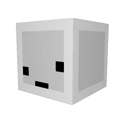 Normal_Daedu Minecraft avatar head, 3D render
