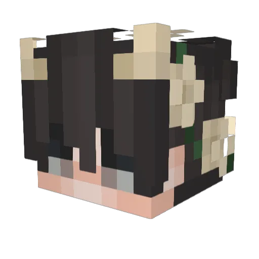 Normal_Josh Minecraft avatar head, 3D render