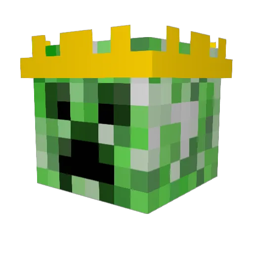 Normal_Norman Minecraft avatar head, 3D render