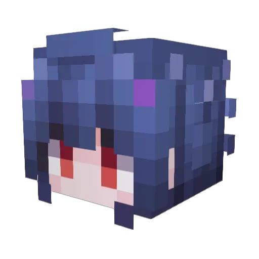 Normalitys Minecraft avatar head, 3D render