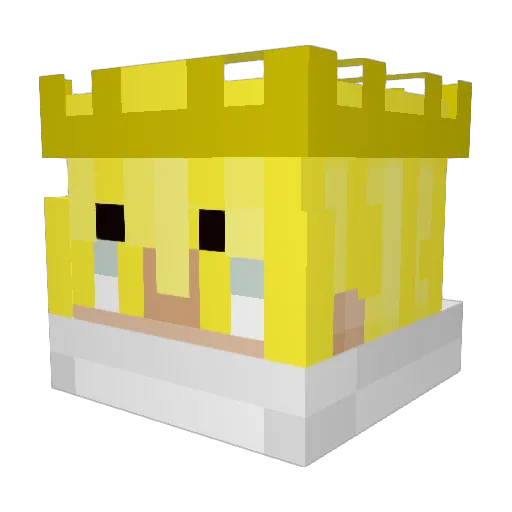 NormanNotWanted Minecraft avatar head, 3D render