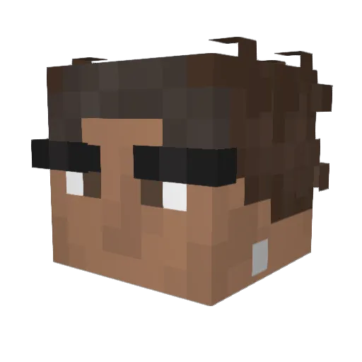 NormanSlays Minecraft avatar head, 3D render