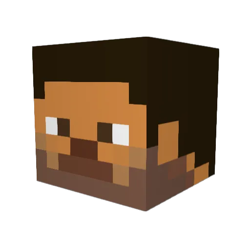 Normancraft00 Minecraft avatar head, 3D render