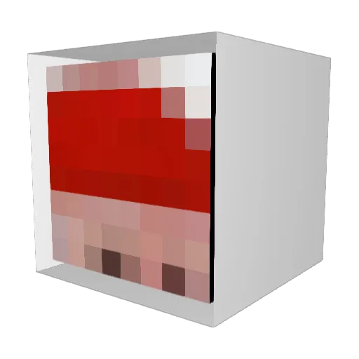 Normandio Minecraft avatar head, 3D render