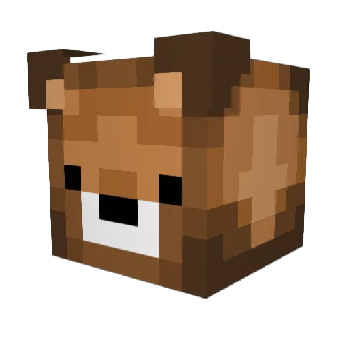 Normannnnnn Minecraft avatar head, 3D render