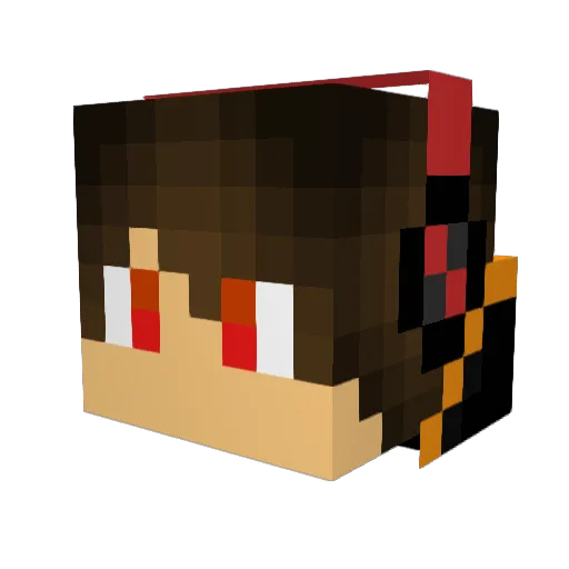 Normi_10 Minecraft avatar head, 3D render