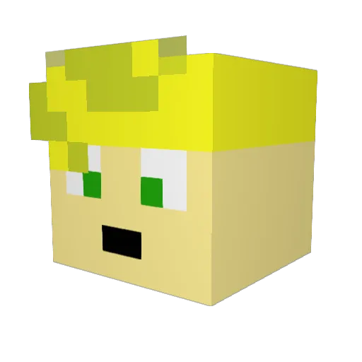 NormixPvP Minecraft avatar head, 3D render