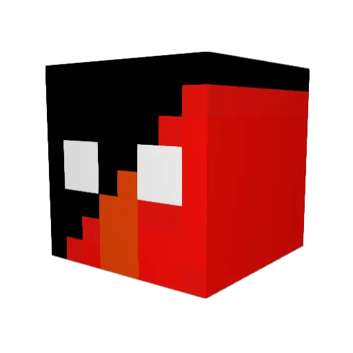 Noron0112 Minecraft avatar head, 3D render