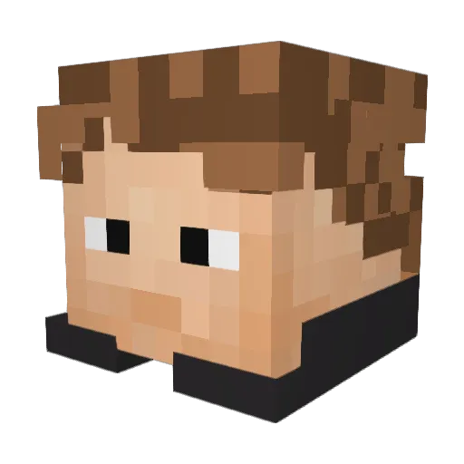 Nororz Minecraft avatar head, 3D render