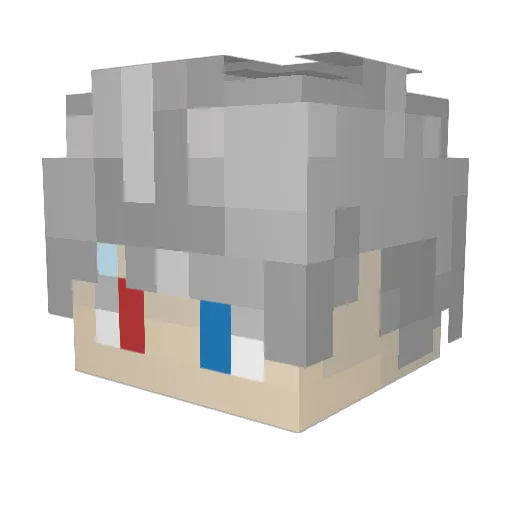 Noroshi1218 Minecraft avatar head, 3D render