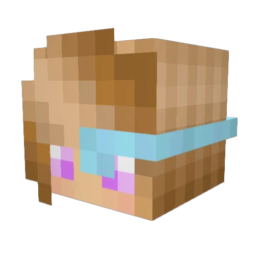 Norosphora Minecraft avatar head, 3D render