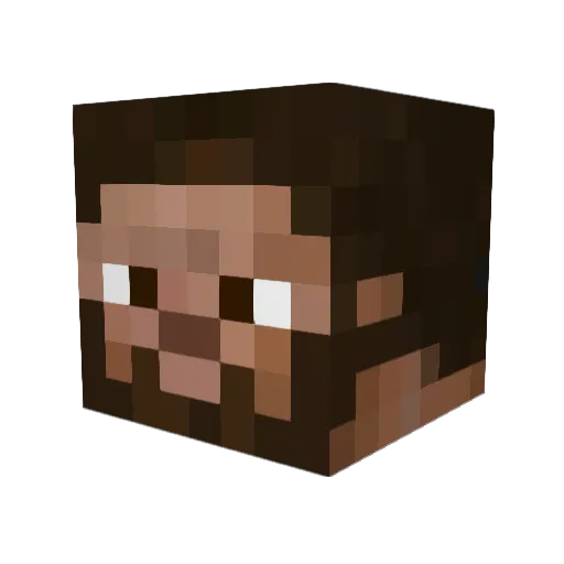 Norovar Minecraft avatar head, 3D render