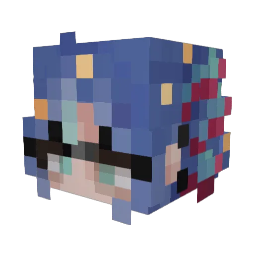 Norra10 Minecraft avatar head, 3D render