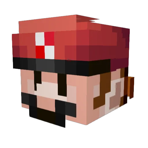 Norrddic Minecraft avatar head, 3D render