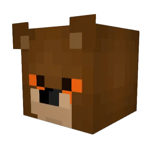 Norrvex Minecraft avatar head, 3D render
