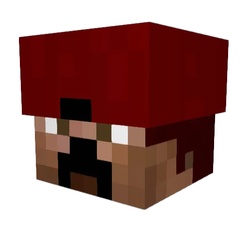 Norse8 Minecraft avatar head, 3D render