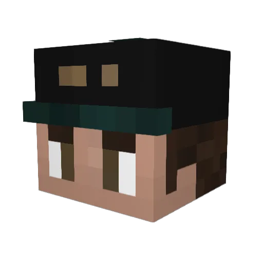 NorseSerpent Minecraft avatar head, 3D render