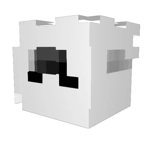 Norsha Minecraft avatar head, 3D render