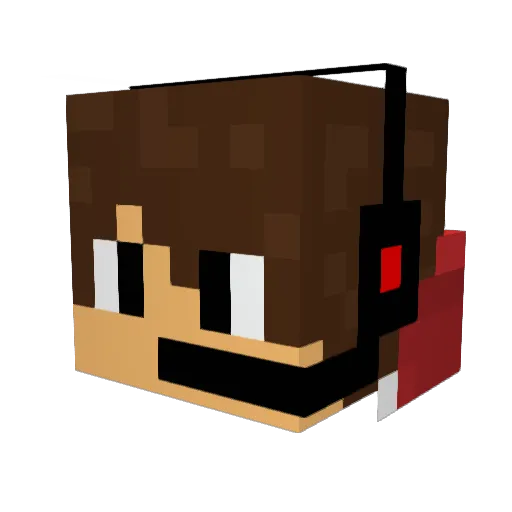 North3rn Minecraft avatar head, 3D render