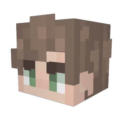 North44 Minecraft avatar head, 3D render