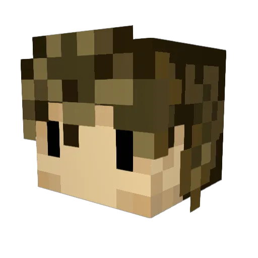 NorthMaze Minecraft avatar head, 3D render