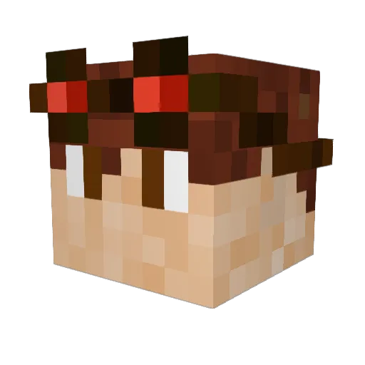 NorthOfHell Minecraft avatar head, 3D render